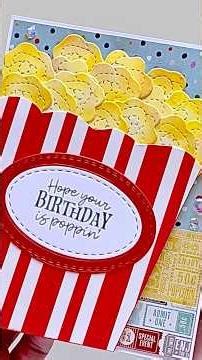 DIY Popcorn Bucket Card 🍿 | Easy Birthday Card Idea (So Cute!)