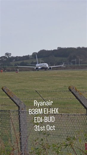 @spottededi on Instagram: "Ryanair B737 EI-IHX EDI-BUD 31st Oct #aviation #avgeek #plane #spotting #boeing #takeoff #airport"