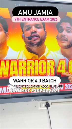 🎯 Warrior 4.0 — AMU / JMI Class 9th Entrance Exam 2026 📣 Batch Enrollment Open! Get ready to conquer the 2026 AMU / JMI Class 9th Entrance Exam with Warrior 4.0 — the ultimate crash course to turn your ambition into success. ✅ What you get • ✅ Complete syllabus coverage: Math, Science, Social Studies, English, Hindi & Urdu ￼ • ✅ Fast-paced, result-oriented learning: Recorded LIVE classes LIVE practice sessions ￼ • ✅ PYQ (Previous Years’ Questions) Practice: Chapter-wise & Year-wise — 10 years 