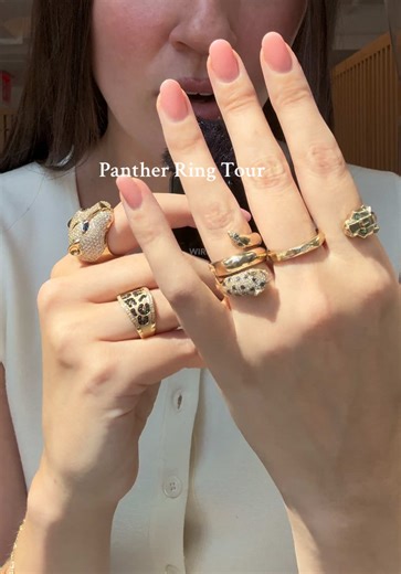 Fierce Panther Ring Stack for Jewelry Lovers