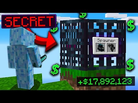 SECRET SPAWNER IS INSANELY OP! | Minecraft Skyblock