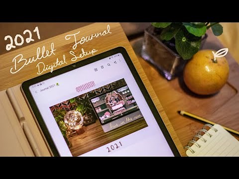 Bullet Journal Set up 2021 ⭐ Samsung Galaxy Tab S6 Lite 🌸 Digital Journal with Gifs 😊