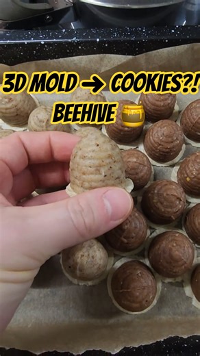 3D-Printed Cookie Mold — Beehive Holiday Treat! 🎄🍯😋