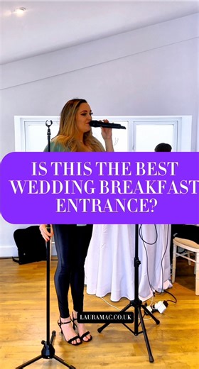 19K views · 67 reactions | WEDDING BREAKFAST ENTRANCE. This can be one of the best parts of the day!!!   #wedding #weddingbreakfast #weddinguk #weddingentrance #freedfromdesire | Laura Mac - Wedding Singer. | Facebook