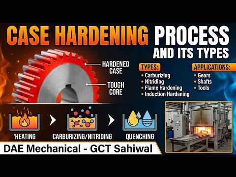 Case Hardening Process and its Types - #DAE Mechanical #Material Testing and Heat Treatment