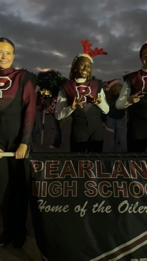 Happiest of Holidays from the Pearland and Dawson High School Marching Bands and Color Guards! #prideofpearland #pearlandcolorguard #dawsoneagleband #catalystcolorguard | Pearland HS Band