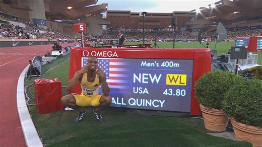 American Quincy Hall runs to world-leading 400m time in Canadian Christopher Morales Williams' pro debut