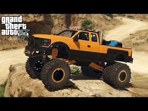 BEST TRUCK IN GTA 5! 4x4 Sandking HD Hauling Quad, Mudding, Off-Roading! (GTA 5 PC Mods)