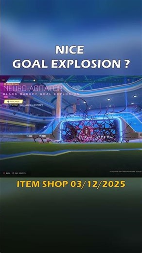 PINK NEURO AGITATOR GOAL EXPLOSION in ROCKET LEAGUE ITEM SHOP | Rocket League #shorts