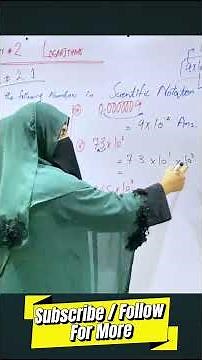 How to Convert Numbers into Scientific Notation | Rule of Scientific Notation conversion #maths