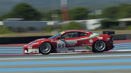 法拉利F430 GTC：赛道实拍 车载，前Fisichella AF Corse车队勒芒赛车，Circuit Paul Ricard赛道 | GT2组别杆位