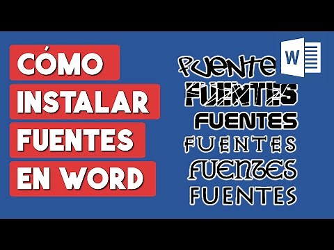 Como Instalar Fuentes en Word Windows 10 | Windows 11