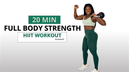 Explosive 20-Min Full Body Kettlebell HIIT – Advanced, No Repeat Moves