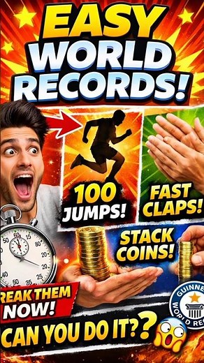 Break a World Record in 1 Minute 😱
