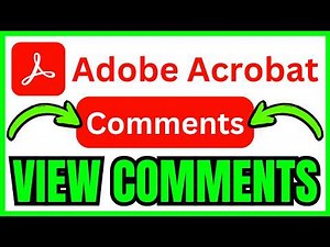 How To VIEW COMMENTS In Adobe Acrobat (QUICK & EASY) 2026
