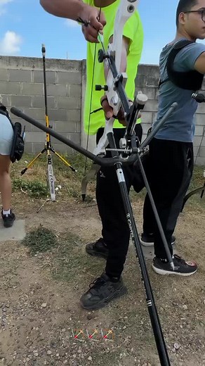 practicando tiro con arco selección Atlántico