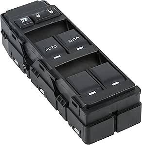 4602736AA Power Window Switch Master Control Driver Side for 2006-2010 Chrysler 300, 2011-2014 Chrysler 200, 2007-2009 Chrysler Aspen, 2006-2010 Dodge Charger, 2006-2010 Jeep Commander/Grand Cherokee