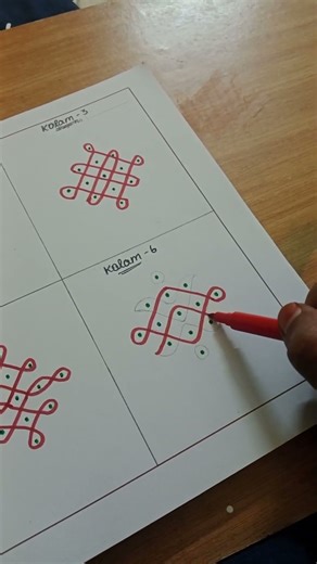 Simple Kolam for Beginners, Easy & Quick loop Kolam. #kolam #rangoli #shorts #kolamdesign #artshorts