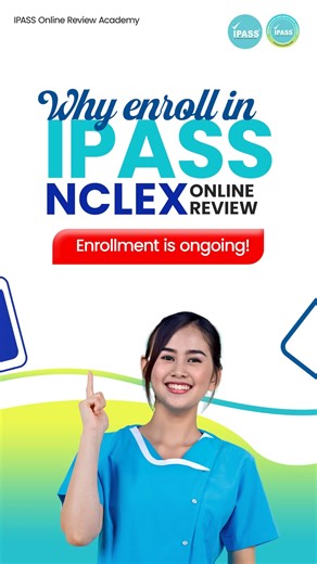 🚀 Your NCLEX success story starts NOW! With IPASS Processing and IPASS Online Review and Mentoring Academy, you get expert guidance and unlimited support until you pass. No more second-guessing—just focused, effective learning! ⏳ Enrollment is open! Secure your slot today! DM us with "𝐍𝐂𝐋𝐄𝐗𝐆𝐨" to start your journey. 💙 #NGN #NCLEXPREP #nclexstudying #nclexreview #NCLEXTIPS #nclexquestion #nclexready #ipassprocessing #ipassedwithipass #unlimitednclexreviewuntilyoupass #nclexreviewbaguio #