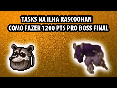 Tibia - Access to the final boss pirate's tail. 1200 pts how to do the tasks on rascoohan island