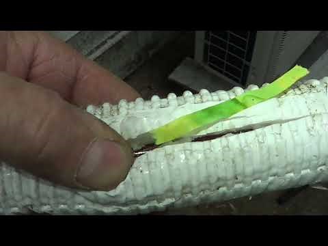 White Insulation HVAC Lineset Leaks Cause is Acid