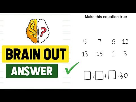 Brain Out Level 140 Make The Equation True
