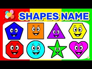 Learn All Shapes Names with Pictures | Learn 2D & 3D Shapes Name in English #brightbeats