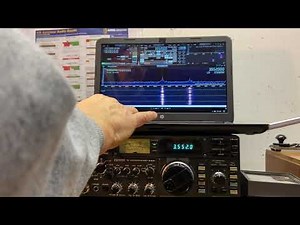 SDRPlay RSP1A panadapter with 39 year old ICOM 740