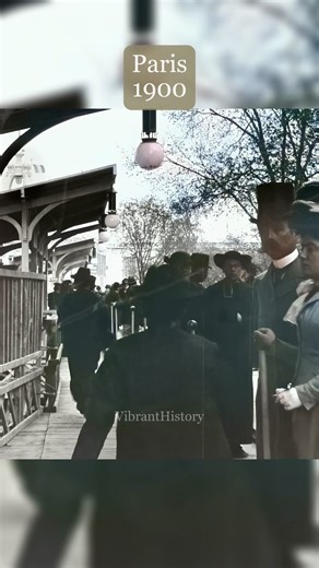 193K views · 3.4K reactions | This moving sidewalk promised a future where people never had to take a step.  Restored & enhanced by Vibrant History  Original footage: c. 1900  Paris, France #colorizedhistory #historicalfootage #history | VibrantHistory | Facebook