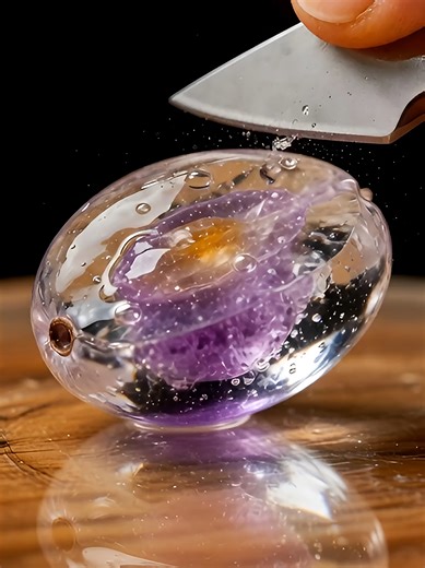 Oddly Satisfying Crystal Java Plum ASMR Experience