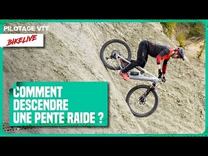 Mountain bike riding: how to descend a steep slope on an e-MTB