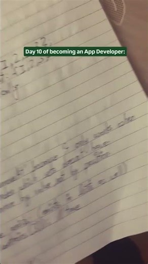 Day 10 of becoming an App Developer