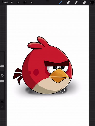 How to Draw Red Angry Bird Easily and Quickly