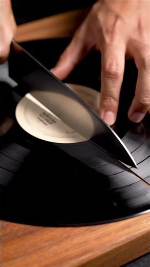 ASMR Vinyl Record Slicing | Cutting Sounds & Cinematic Close-Up | Oddly Satisfying ASMR