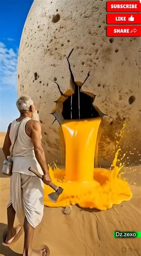 Old Man Builds a Bamboo House inside the Big Egg shelter 😊#ai