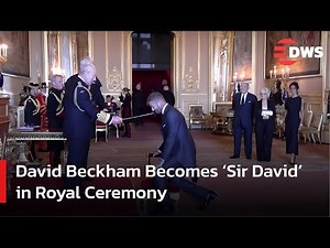 WATCH: Sir David Beckham Speaks to Media After Receiving Knighthood | DWS News | AA1F