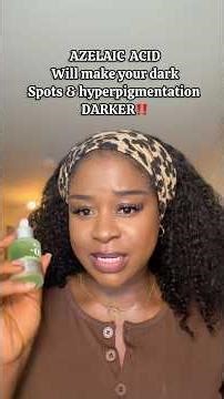 HOW AZELAIC ACID WORKS(part 1) #hyperpigmentation #skincare #beautytips