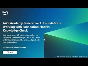 AWS Academy Generative AI Foundations Course : Module 5 Quiz Answers