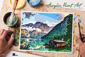 Acrylic Paint Art - PS Action 4027015 - FreePSDvn