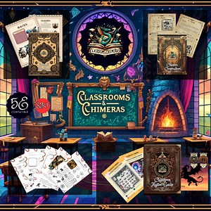Classrooms & Chimeras Campaign Dungeons and Dragons Inspired Board Game