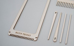 MINI LOOM 基础教程/经线安装的3种方式/平针教学/收针方法