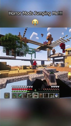 Horror Mods in One Block Skyblock #minecrafthorror