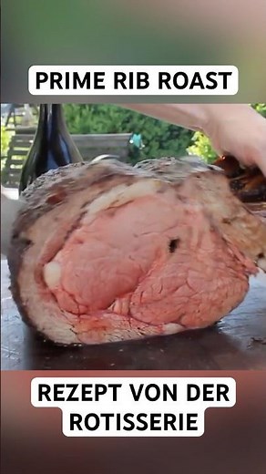 Saftiger Prime Rib Roast von der Rotisserie #primerib #steak #shorts