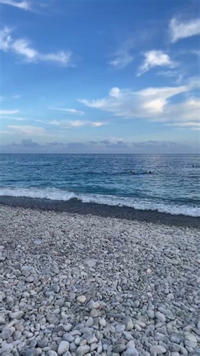 Cote d'azur beach in Nice ⛱️🌊 #beach #cozy #nature #tourism