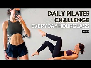 8 Min Pilates Abs Workout | Deep Core & Flat Stomach Home Workout