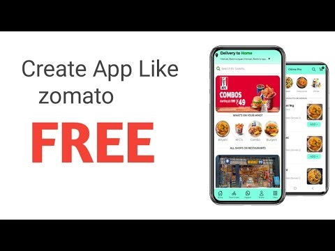 Create a multi vendor food delivery app for free