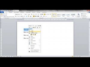 Copier- Couper - Coller en word