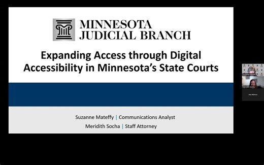 Expanding Access through Digital Accessibility in Minnesota's State Courts