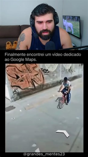 O Google maps registrou esse momento 😅 #react #humor