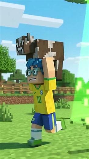 me stealing a Cow from aliens in minrcraft #minecraft